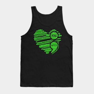 You Matter Mental Health Awareness, Green Ribbon Tank Top